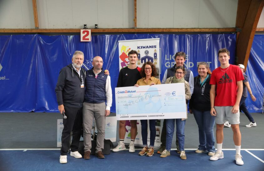 Remise de chèque Comité Départemental de Tennis 54